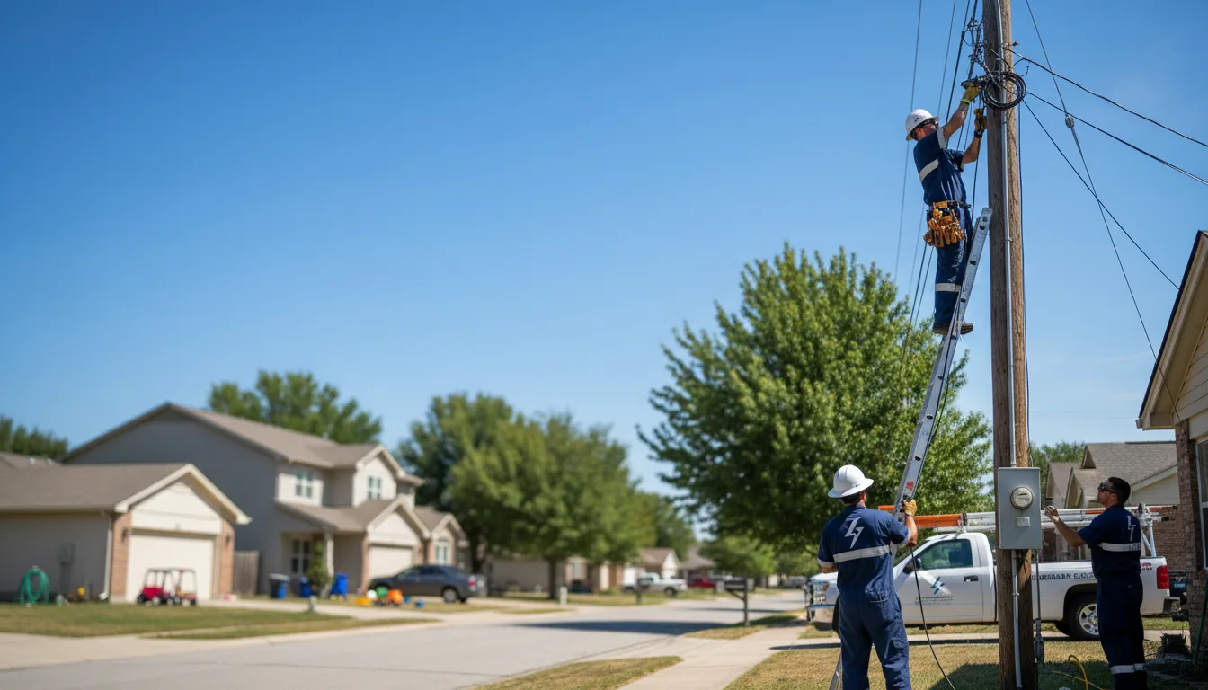 Residential electrician providing installation services in Grandy, MN